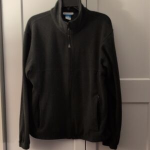 Unisex Columbia Charcoal Full-Zip Fleece